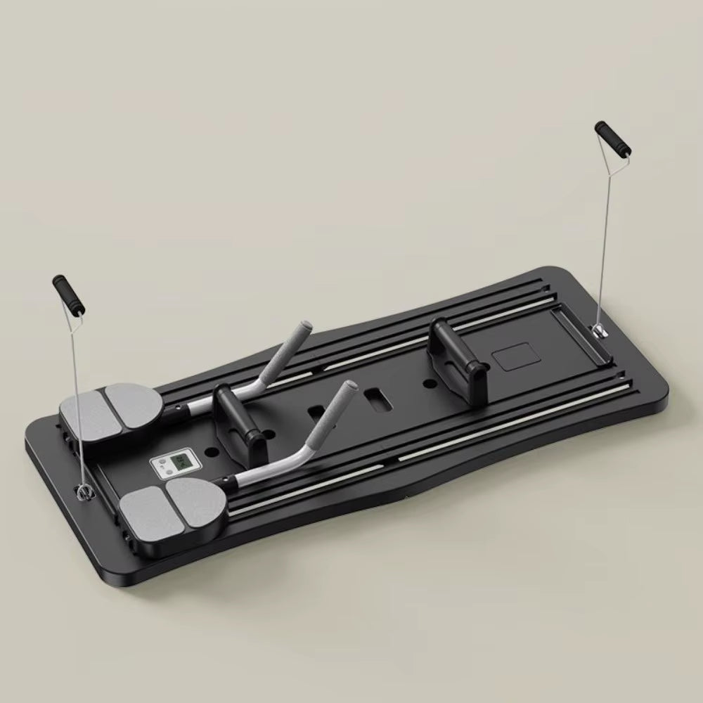 Leg & Arm Toner Fitness Abdominal Exercise Board with Tension Rope Adjustable Home Exercise Equipment Multifunctional Portable