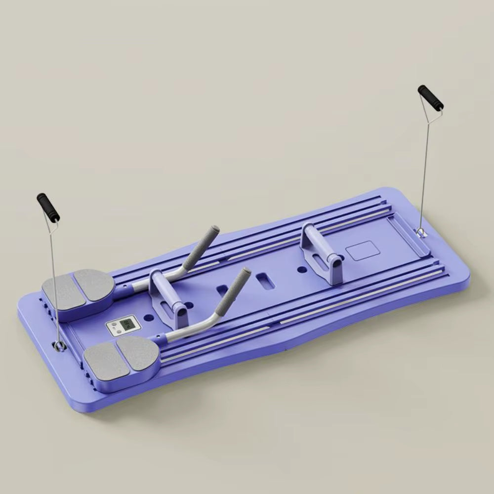 Leg & Arm Toner Fitness Abdominal Exercise Board with Tension Rope Adjustable Home Exercise Equipment Multifunctional Portable